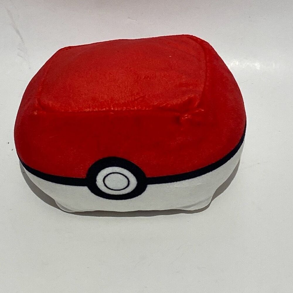 Pokemon 2017 Poke Ball Rectangular Plush Miniature Pillow‎ Stuffed Toy